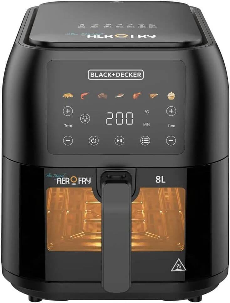 BLACK+DECKER SAF80W-B5 Air Fryer Digital